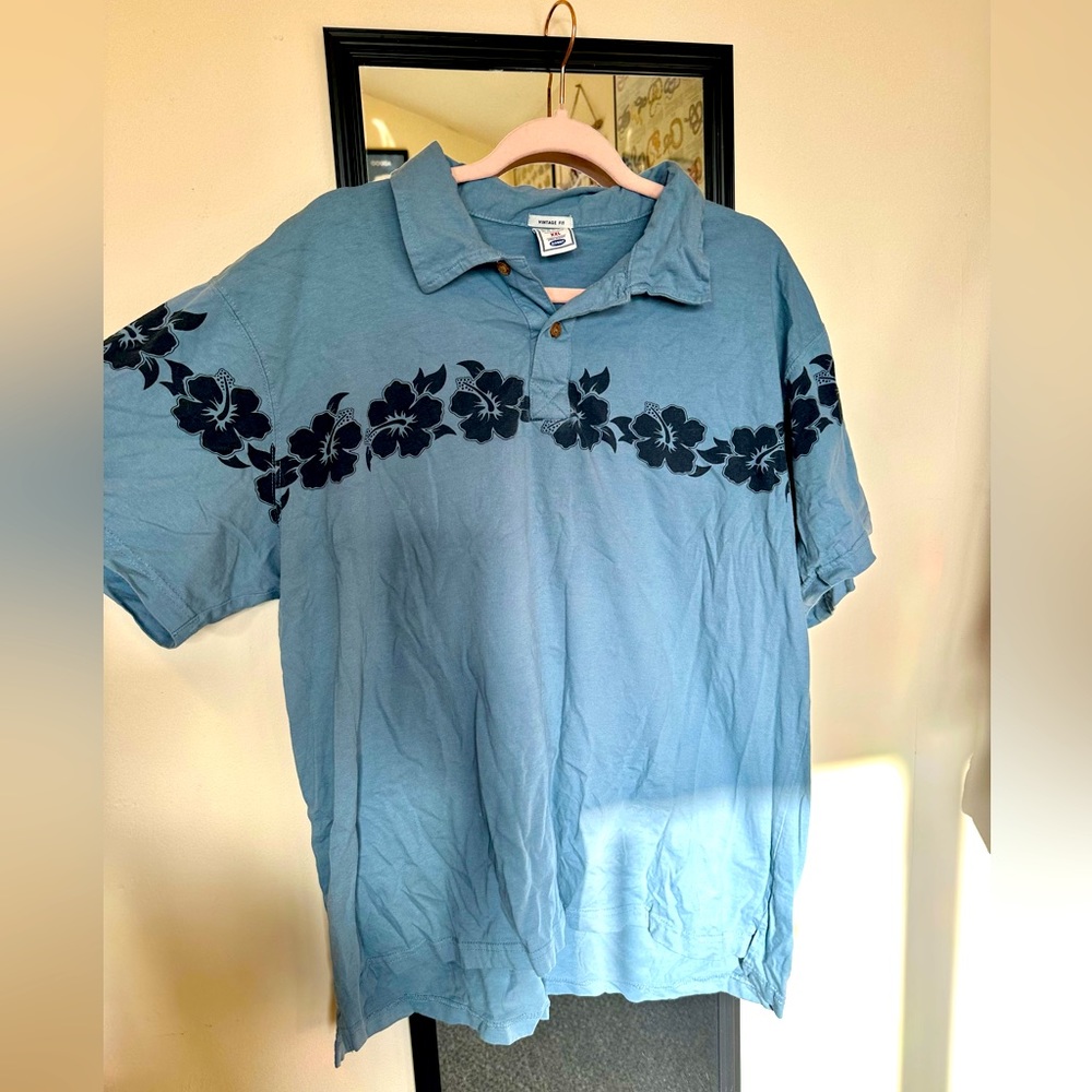 Old Navy, Men’s Hawaiian Polo, XXL
